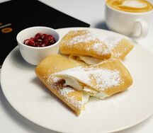 Блины с творогом