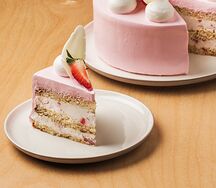 Клубника со сливками, кусочек