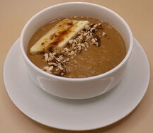 Каша овсяная на кофе с молоком