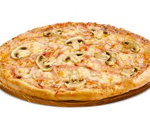 Пицца Грибная с ветчиной