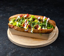 Хот-дог в булочке классический (с одной сосиской)