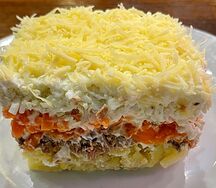 Салат Мимоза с тунцом