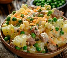 Мясной салат