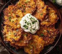 Драники с курицей