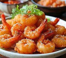 Креветки в панко 