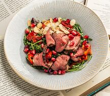 С ростбифом и вялеными томатами 