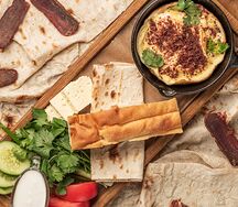 Армянский завтрак с бастурмой 