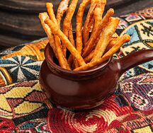 Жареный сыр чечил 