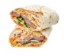 Шаурма с фирменной котлетой