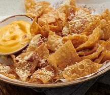 Лавачас с беконом и сыром