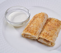 Блинчики с ветчиной и сыром