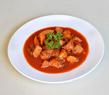 Свинина с зеленой фасолью по-Сибирски