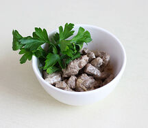 Печень говяжья по-строгановски