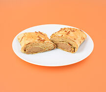 Блин с паштетом из печени цыпленка