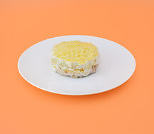 Салат с цыпленком и яблоком