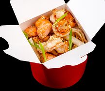 Wok с морепродуктами