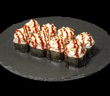 Запеченный ролл с семгой