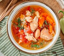 Уха из лосося