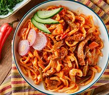 Лагман Жареный с говядиной