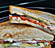 Сэндвич с лососем