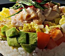 Поке с куриным филе