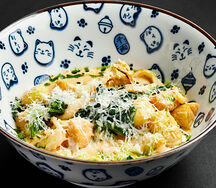 Ньокки с миксом из морепродуктов 