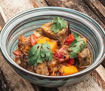 Жаркое с говядиной и тыквой