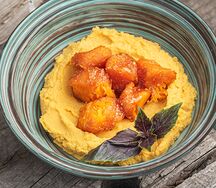 Хумус с карамелизированной тыквой 