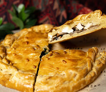 Пирог с курицей и грибами