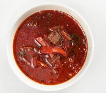 Классический домашний борщ