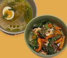 Бизнес-ланч салат и суп