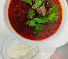 Борщ с говядиной