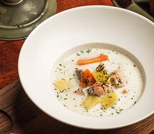 Сливочно-рыбный суп