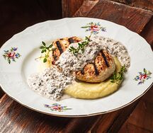 Щучья котлета с картофельным пюре