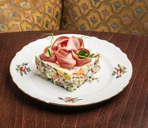 Оливье с уткой