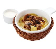 Вареники с картофелем и грибами