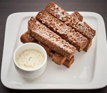 Ржаные гренки с чесноком