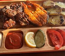 Форель на углях