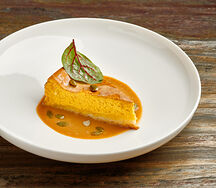 Тыквенный чизкейк с карамельным соусом