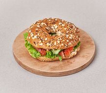 Бейгл Форель и крем чиз