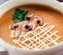 Крем-суп картофельный со свежими шампиньонами