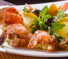 Тигровые креветки с пикантным соусом