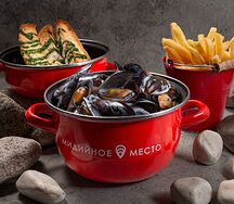 Мидии в перечном соусе