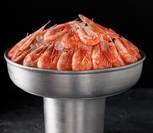 Магаданские креветки на льду