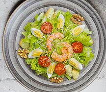 Салат Цезарь с креветкой