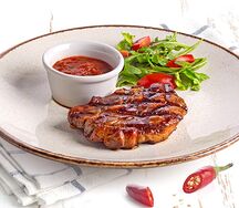 Стейк из свинины в соусе Терияки