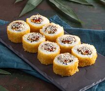 Запеченный ролл с мидиями