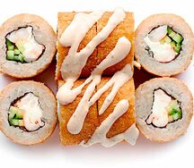 Ролл Цезарь с креветками