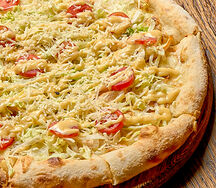 Пицца Цезарь с курицей