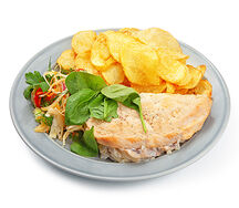 Куриная отбивная с грибами